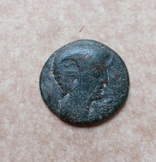 Moneda Ibérica con Resello. 9,80 gr.