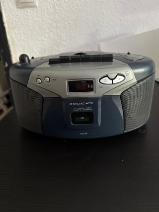 Radio CD Cassette IRRADIO azul/gris