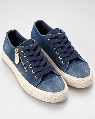 Zapatillas Zara Denim Mujer Azul Talla 40