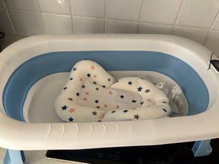 Bañera bebé plegable con cojín