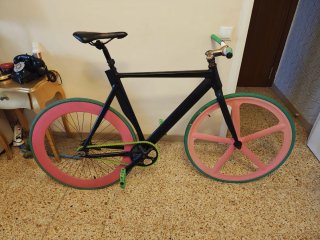 Bicicleta Fixie Piñón Fijo Contra Pedal
