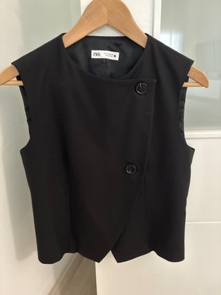 Chaleco Zara Talla Única Negro