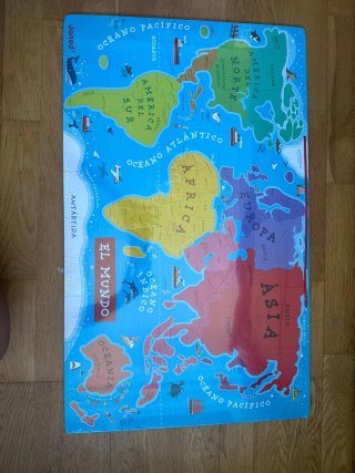 Puzzle Magnético Mapa del Mundo Janod