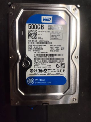 2 Discos Duros WD Blue 500GB HDD + Regalo