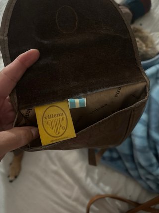 Bolso de Piel Villena Marrón