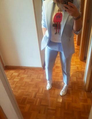 Traje de chaqueta Mango azul