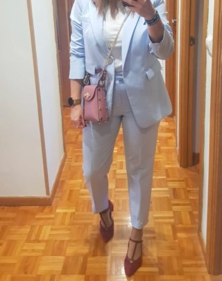 Traje de chaqueta Mango azul