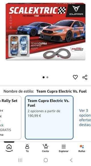 Pista SCX Team Cupra 1:32
