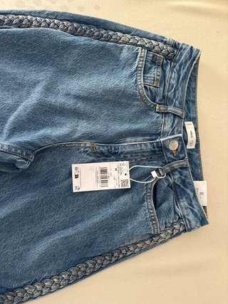 Vaqueros Mango Trenzados Talla M (equivale a 34)
