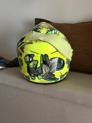 Casco Motocross Shiro con Gafas 100%