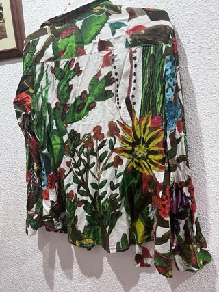 Camisa étnica multicolor talla única