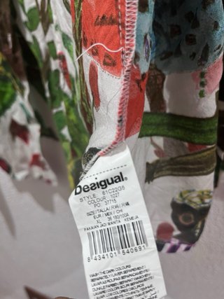 Camisa étnica multicolor talla única