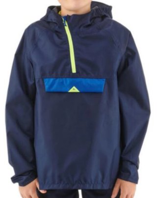 Chubasquero Quechua MH100 niño azul