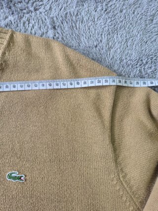 Jersey Lacoste Beige Cuello V Talla XXL