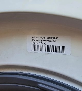Lavadora-Secadora Samsung WD10T634DBH/S3