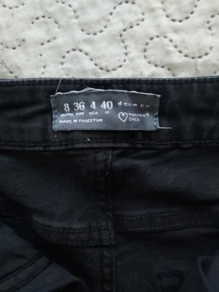 Pantalón campana negro Primark Talla 36