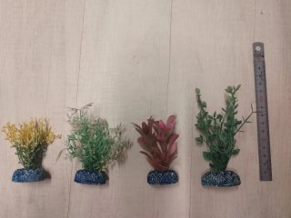 Set de 4 Plantas Artificiales para Acuario