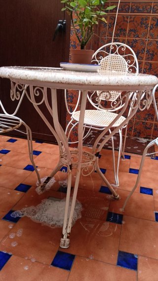 Set de Mesa y 3 Sillas de Patio