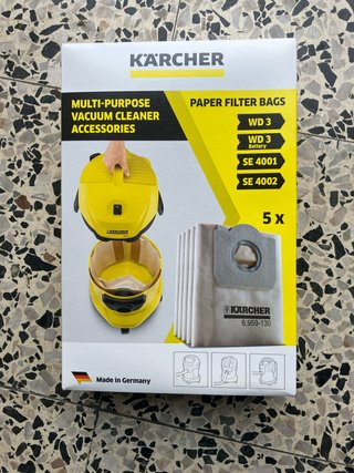 Bolsas filtro Kärcher WD3, SE4001, SE4002