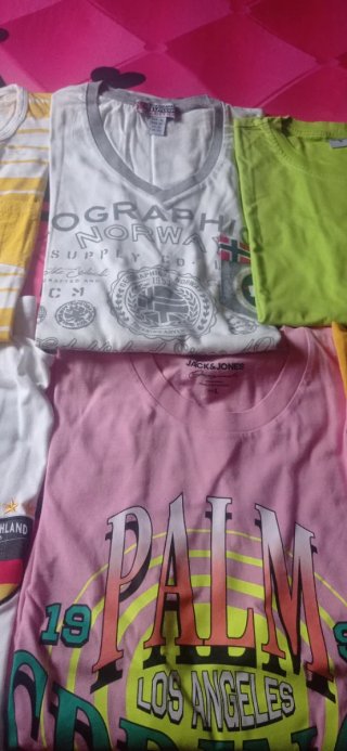 Lote 9 Camisetas Chico Talla L