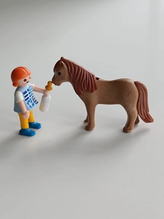 Set Playmobil con Figura y Caballo