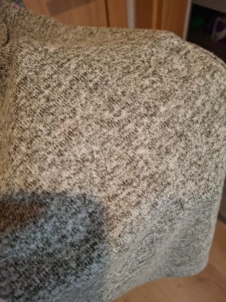 Mono punto fino gris verde