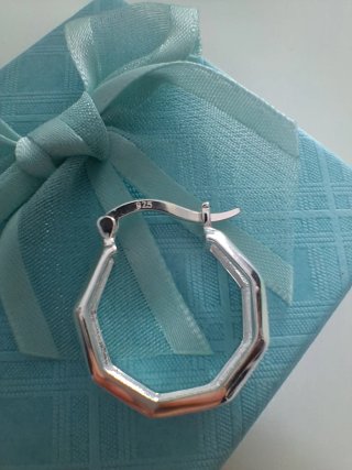 Pendientes de Plata 925 Bañados en Rodio