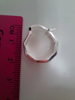 Pendientes de Plata 925 Bañados en Rodio