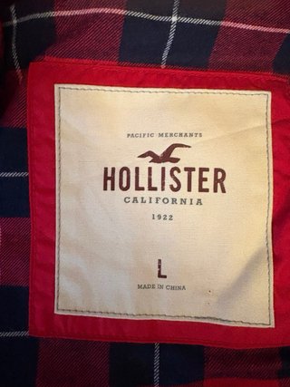 Chaleco Hollister Rojo con Capucha
