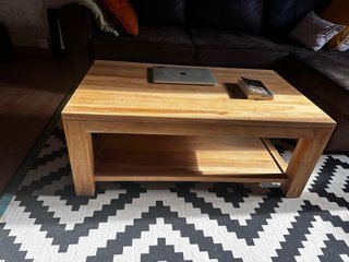 Mesa Auxiliar de Madera (Teca maciza)