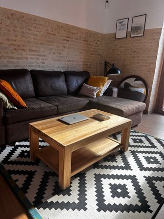 Mesa Auxiliar de Madera (Teca maciza)