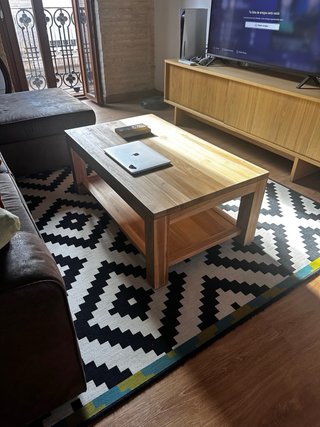 Mesa Auxiliar de Madera (Teca maciza)