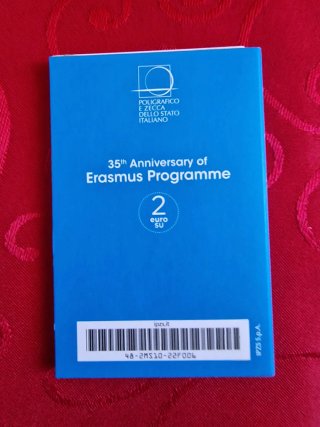 ITALIA:Moneta 2€ 2022 "35° Anniversario Erasmus"