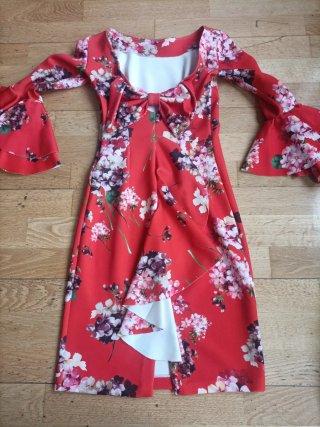 Vestido fiesta floral talla S