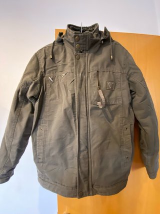 Parka Verde Oscuro con Capucha