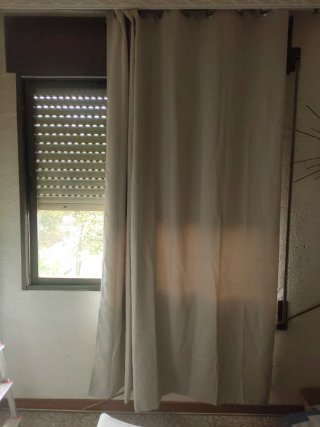 Cortina Opaca Térmica beige Arena 245x200