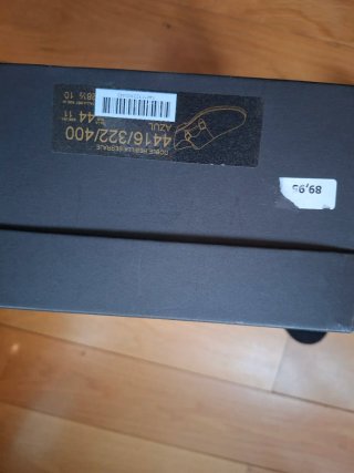 Zapatos de hombre azul ante