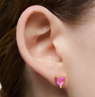Pendientes TOUS Corazón Rosa