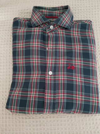 Camisa cuadros Scotta verde y roja