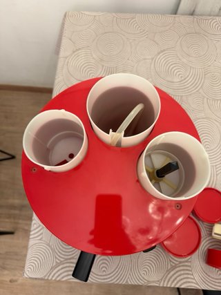 Cafetera Crema Express Roja Vintage