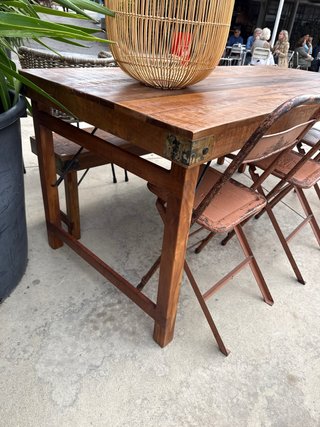 Mesa Plegable de Madera de Teca