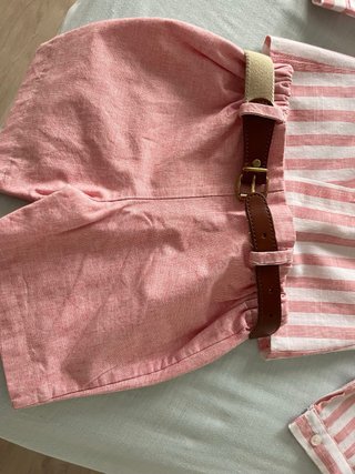 Traje de niño camisa y pantalón corto
