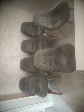 Set de 6 Sillas de Comedor Grises