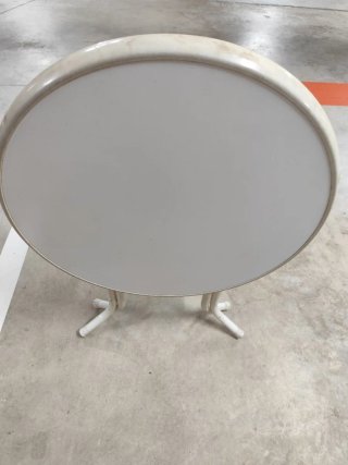 Mesa Plegable Redonda Blanca