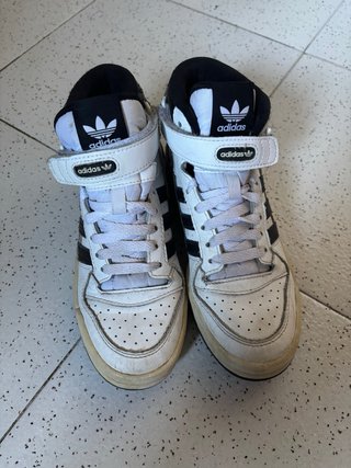 Zapatillas Adidas Forum Mid Blancas y Negras