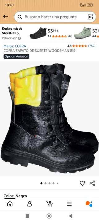 Botas de Seguridad Cofra Woodsman talla 43
