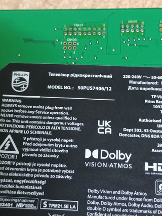 715GB868-M0B-B05-004B, de PHILIPS 50PUS7406/12