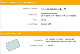 Solar en venta en Curva - Heliópolis en Benicasim/Benicàssim