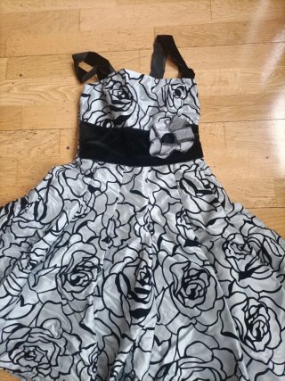Vestido fiesta flores talla 36