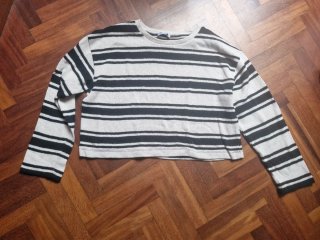 Jersey Cropped de Rayas Zara